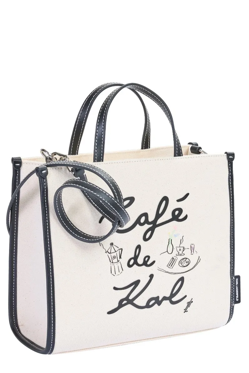 Tote Bag With Print Café De Karl