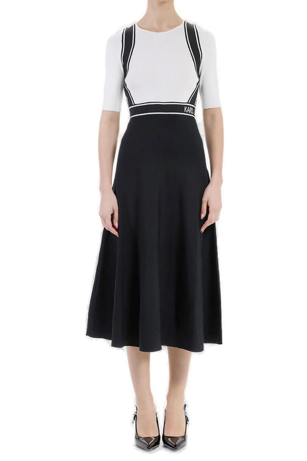 Colorblock Knit Dress