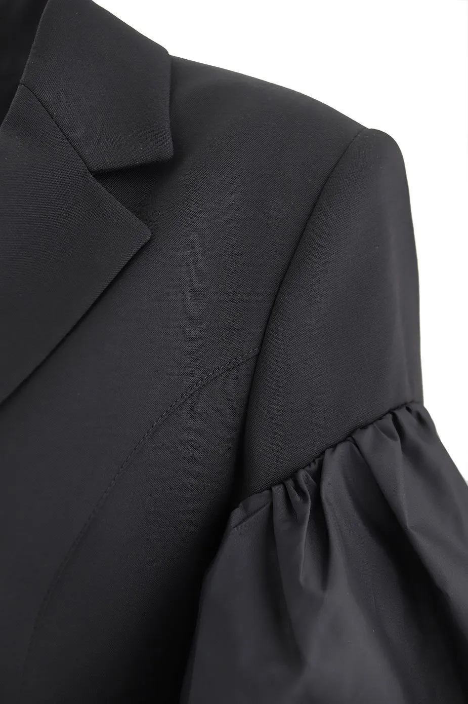 Blazer With Balloon Sleeves