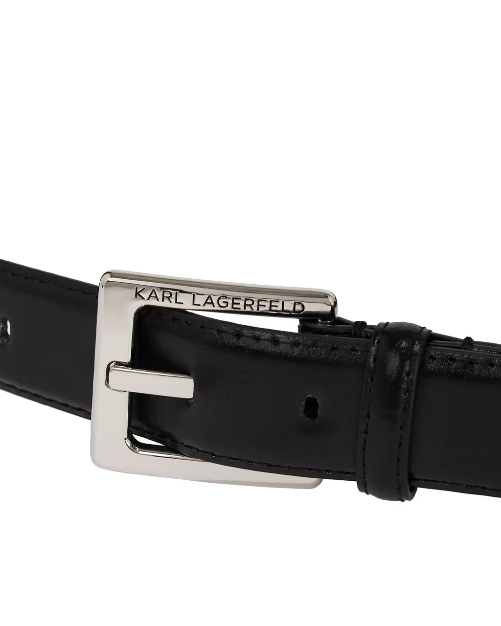Belt With Logo Buckle