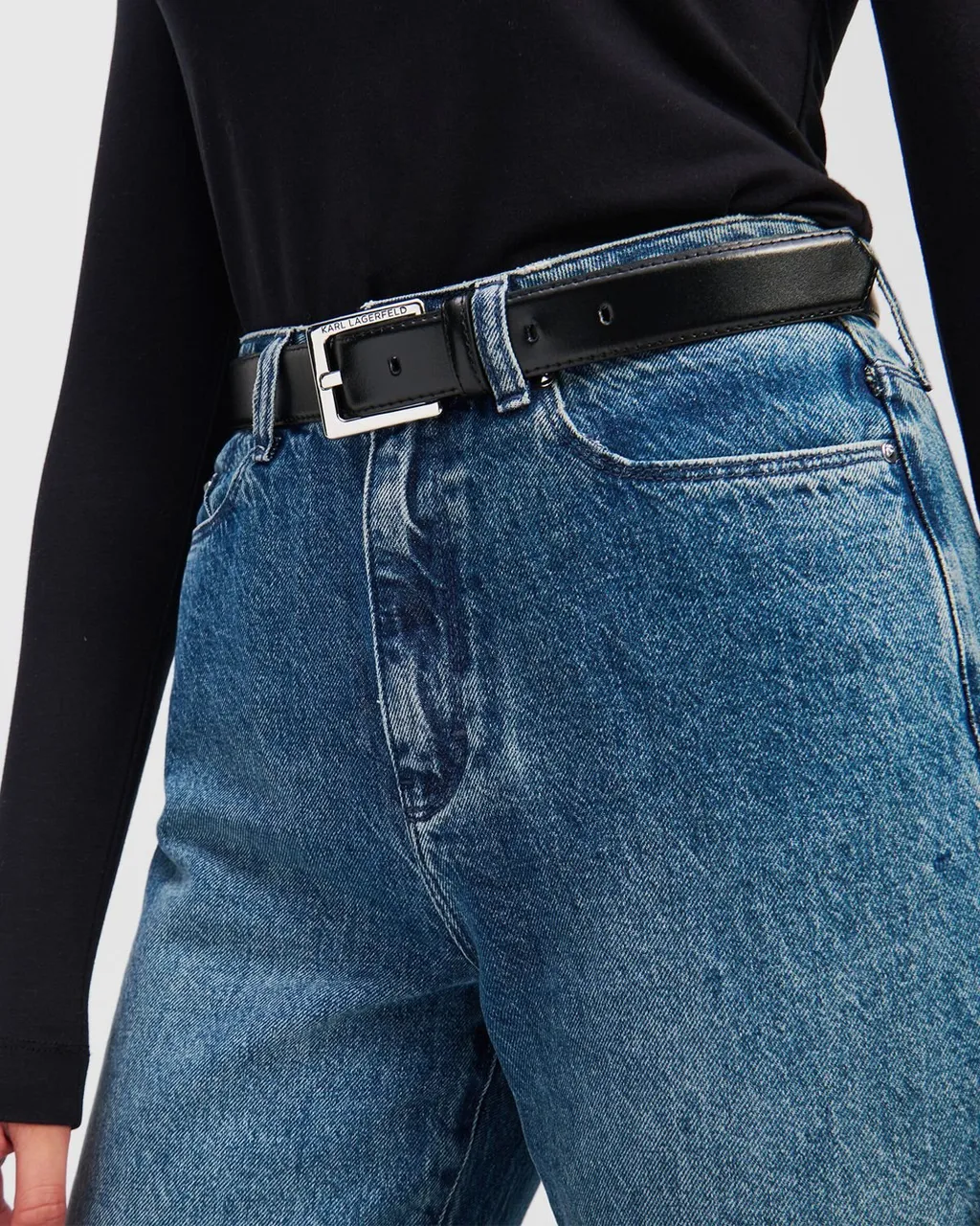Belt With Logo Buckle