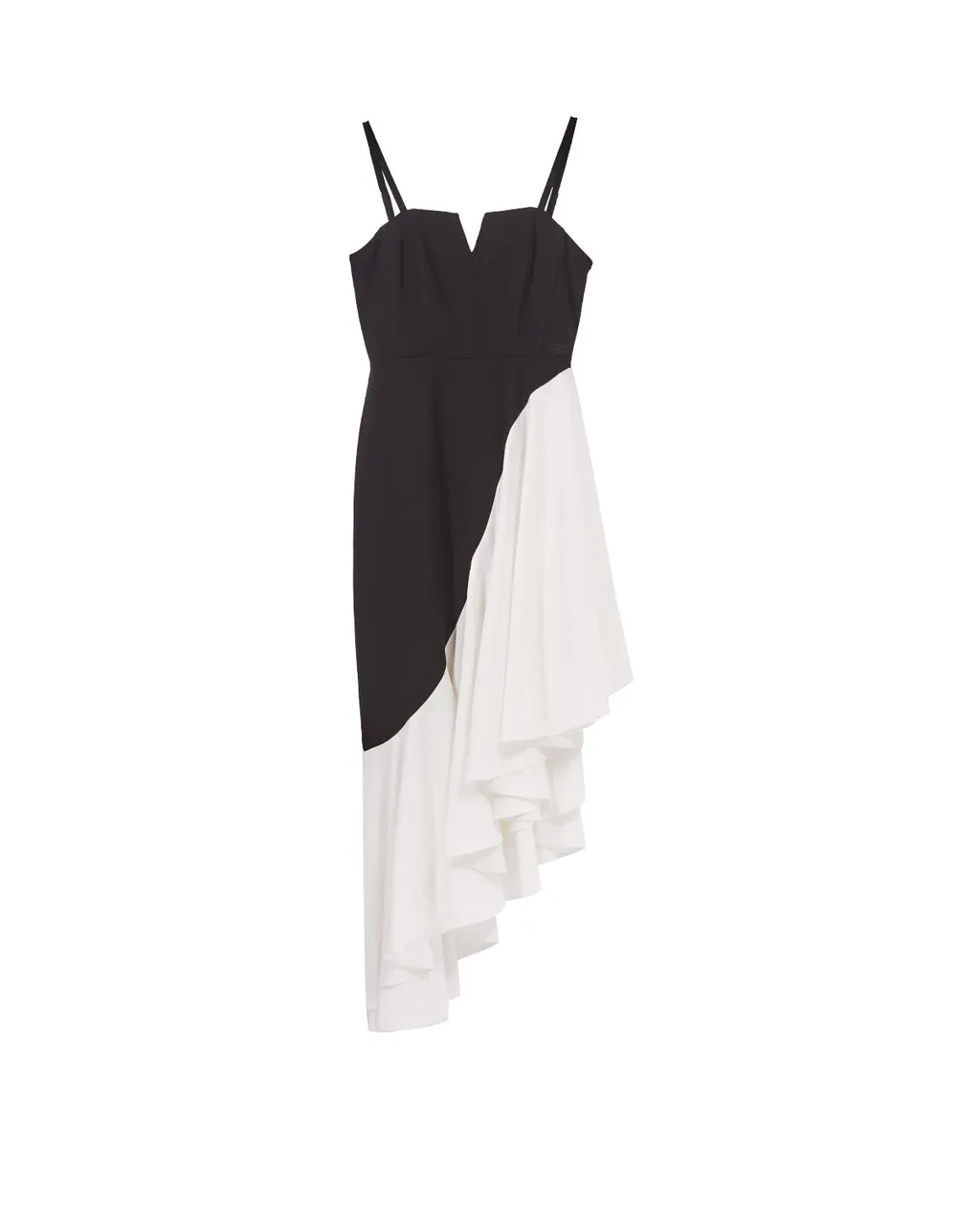 Asymmetrical Ruffled Dress