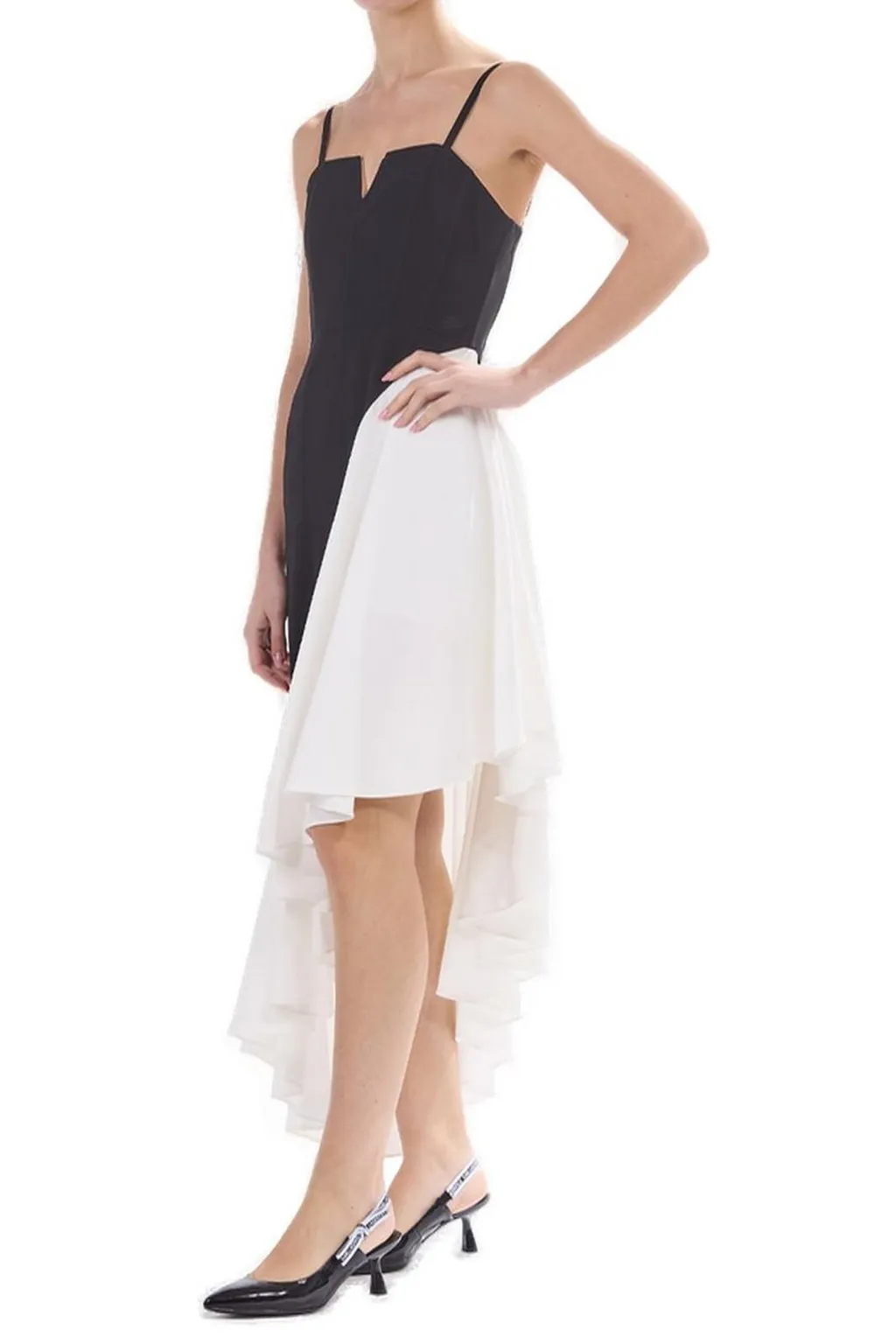 Asymmetrical Ruffled Dress