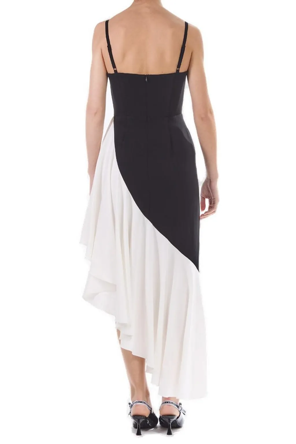 Asymmetrical Ruffled Dress
