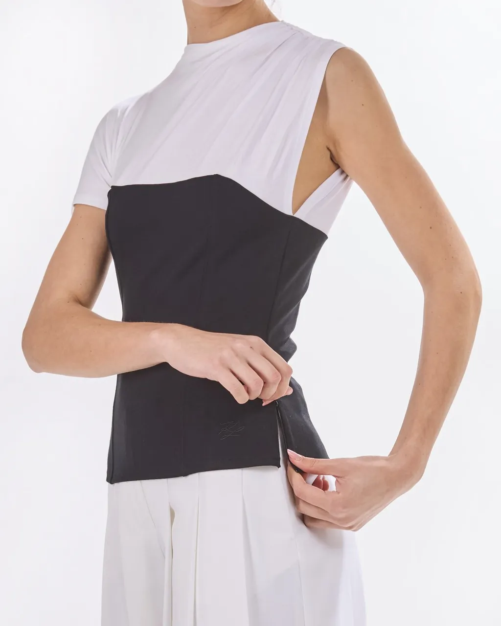 Asymmetrical Corset Top
