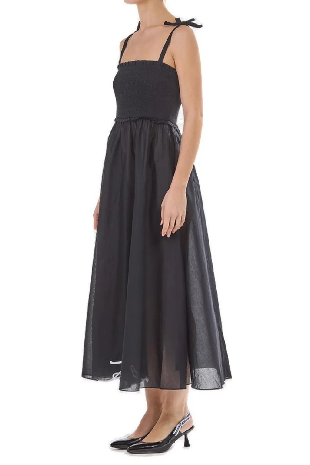 Smocked Midi Dress