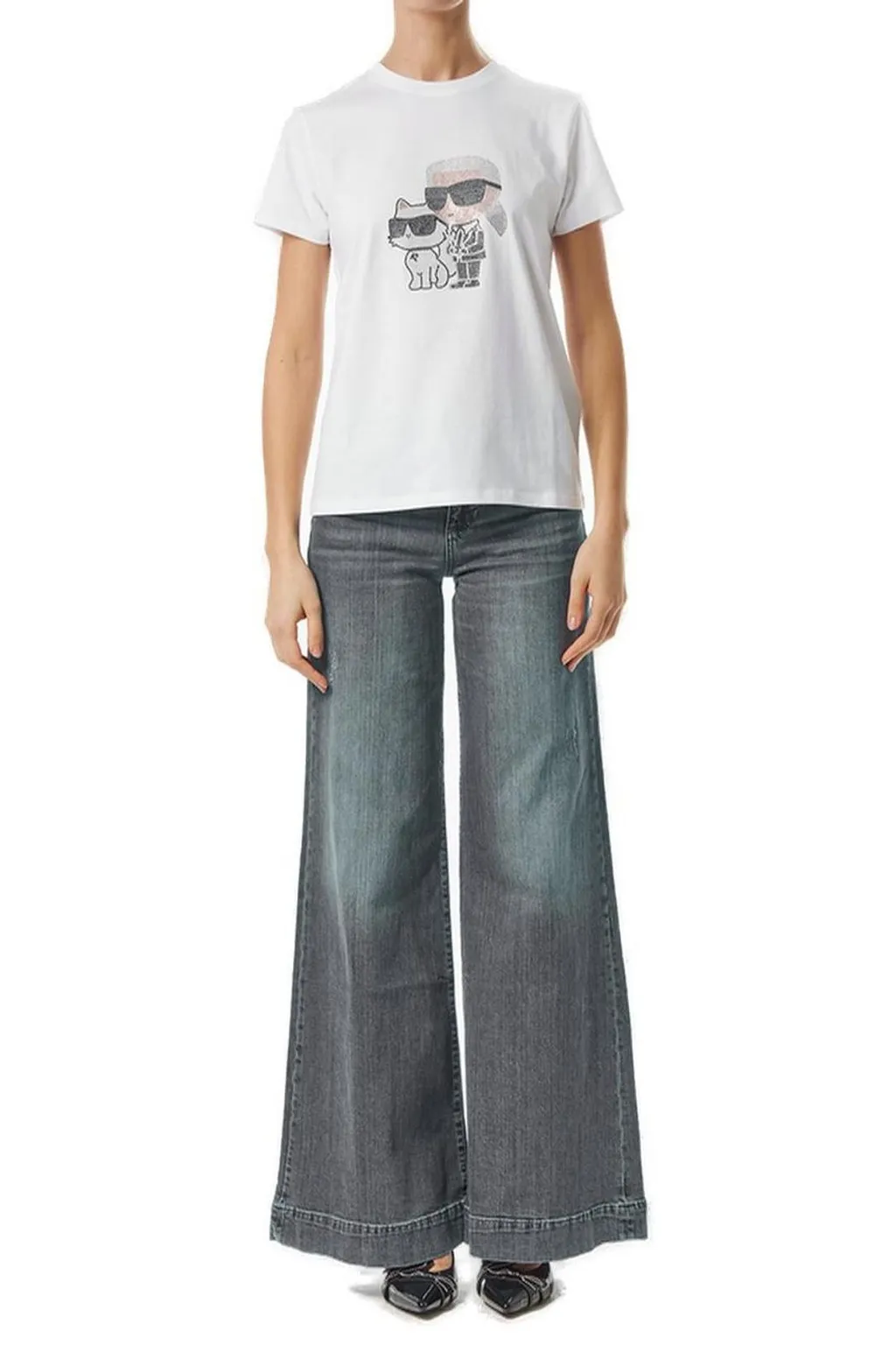 Karl Lagerfeld & Choupette Graphic T-Shirt
