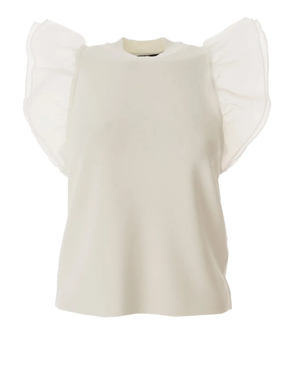 Top With Ruffled Sleeves