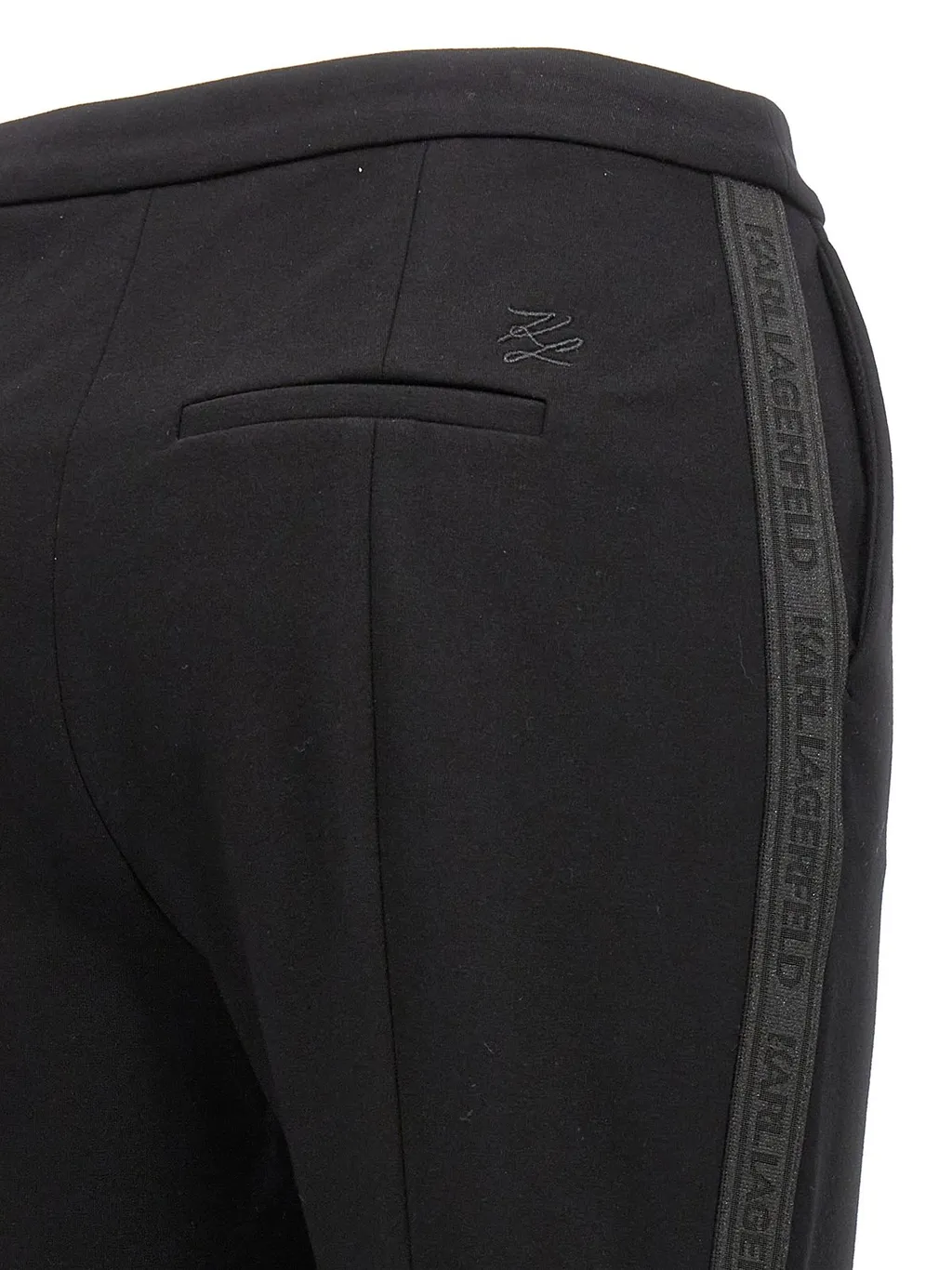 High-Waisted Flared Trousers