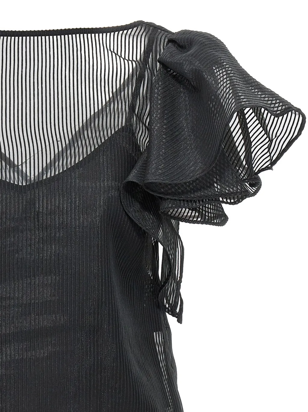 Sheer Striped Top