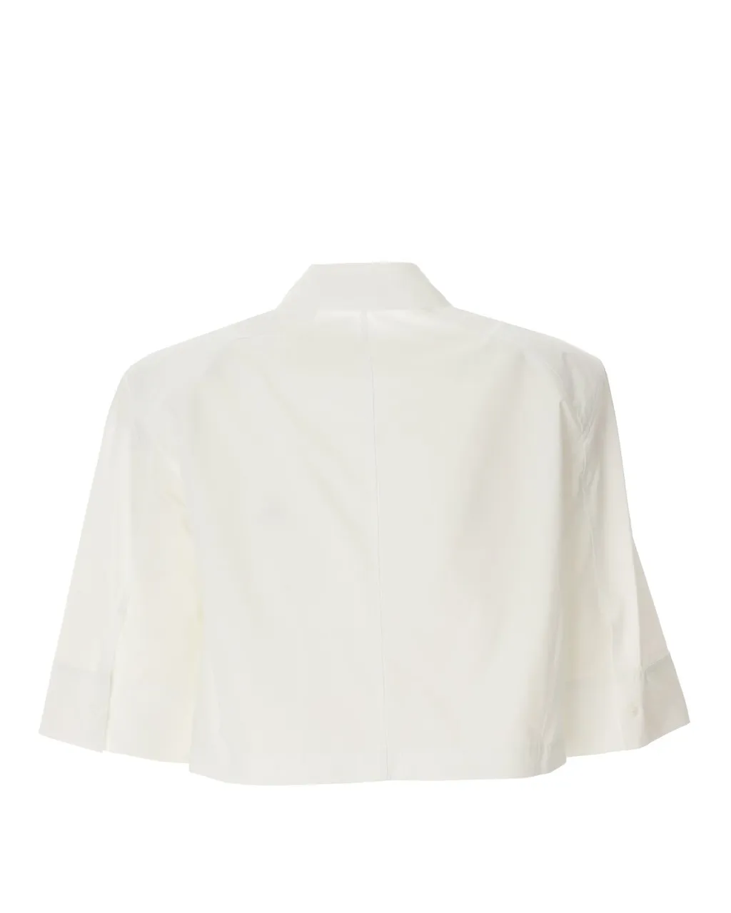 Cropped Shirt With Pleated Detail