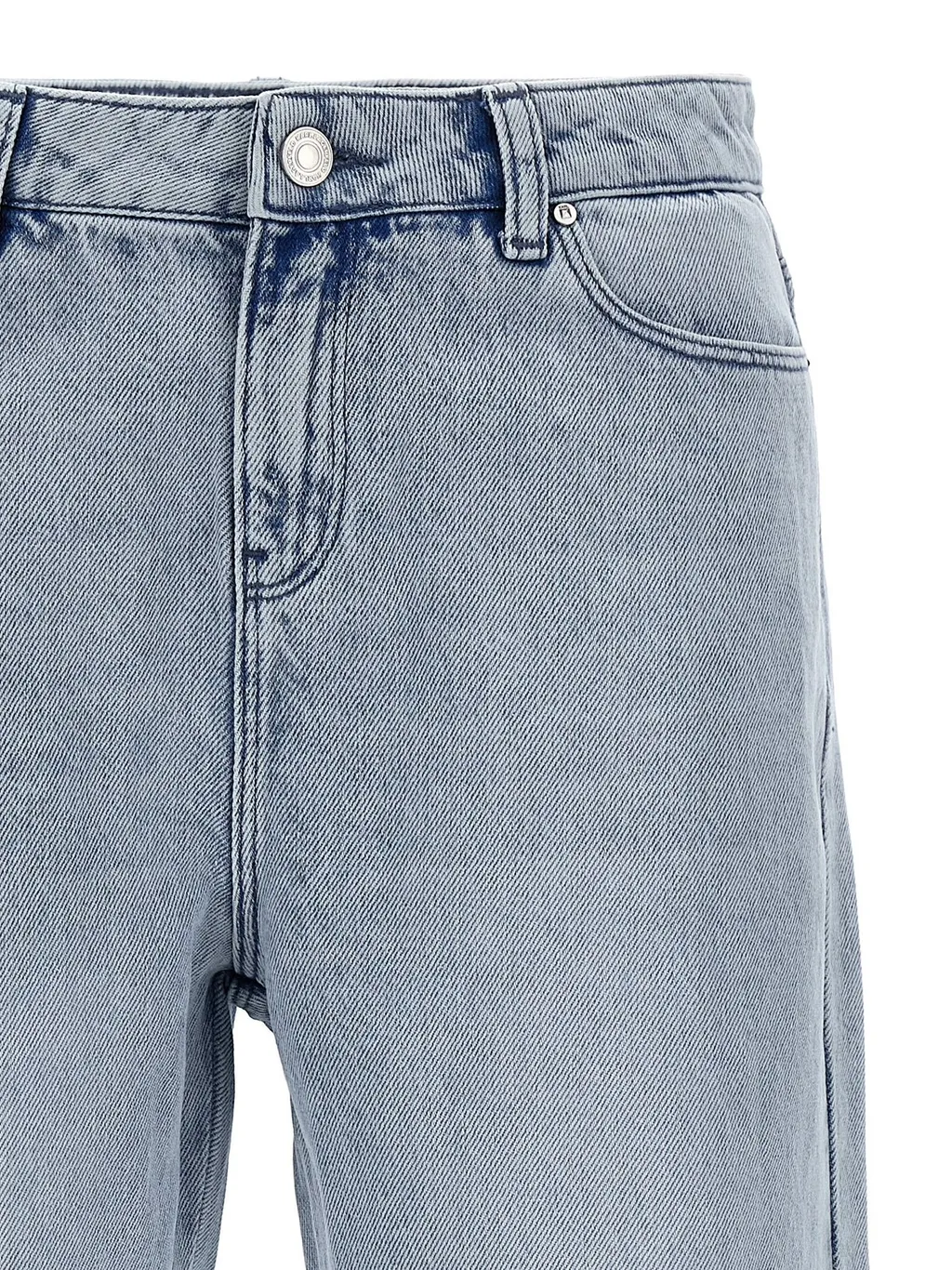 Straight-Leg Jeans With Crystal Fringe