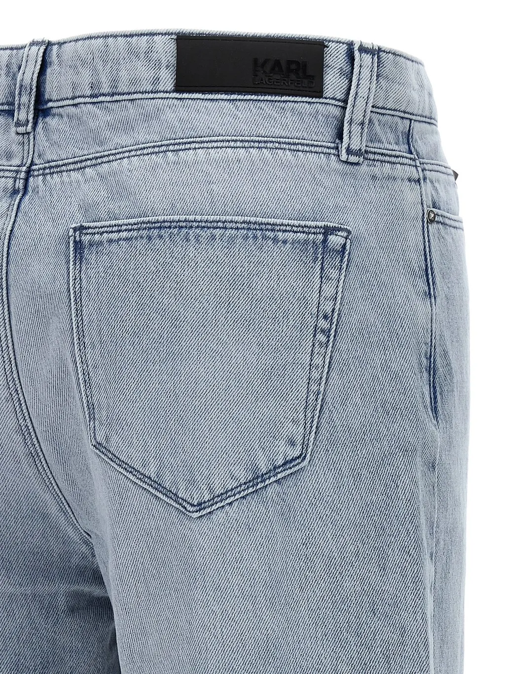 Straight-Leg Jeans With Crystal Fringe