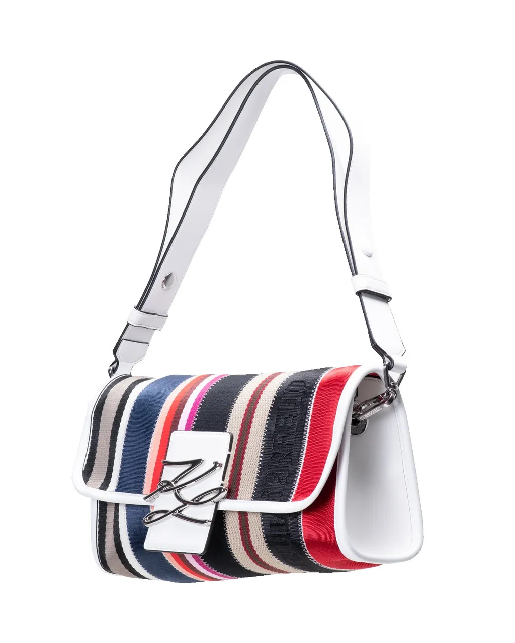 Striped Clutch Bag