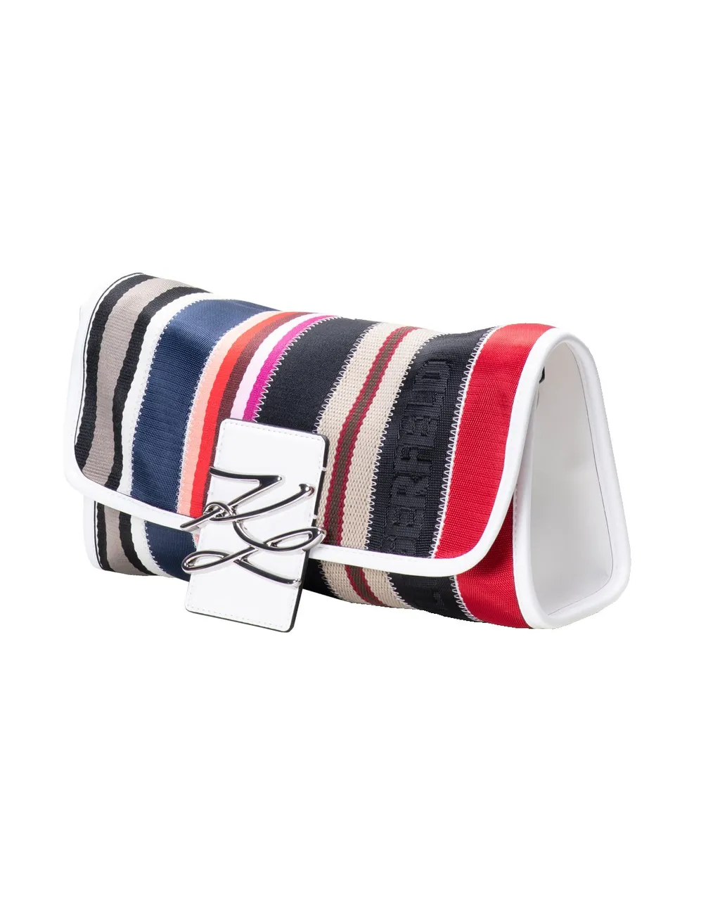 Striped Clutch Bag