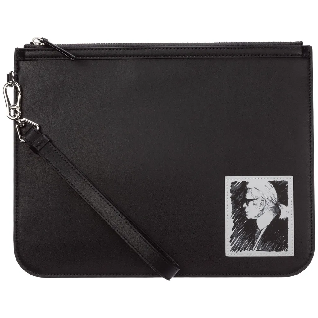 Karl Lagerfeld Portrait Clutch Bag