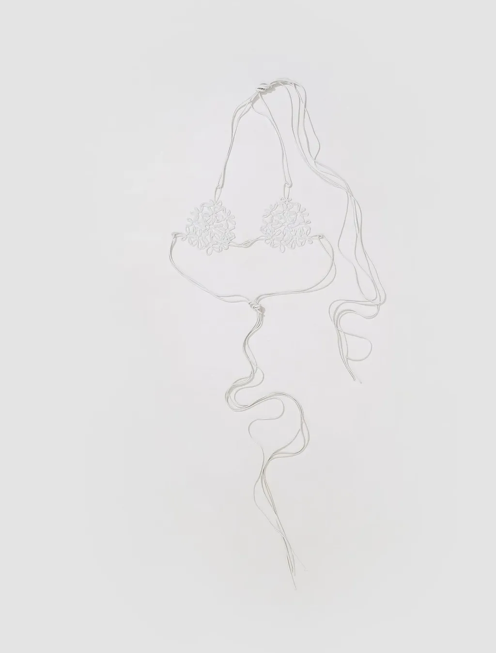 Floral Applique Bikini Top