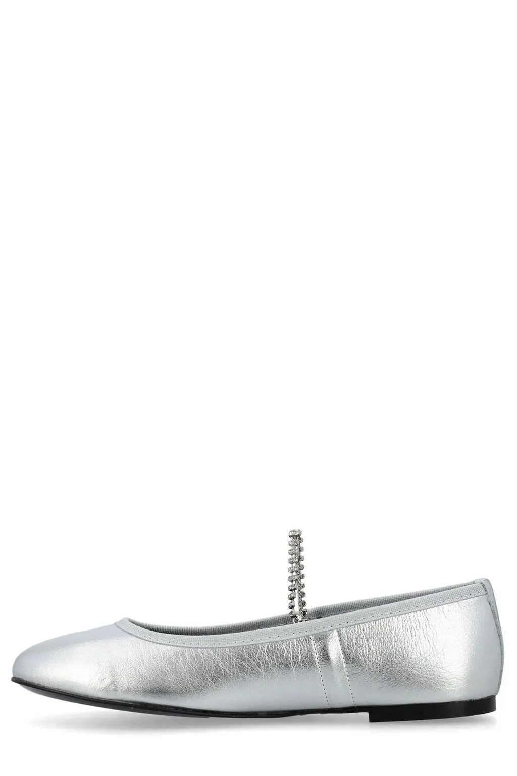 Ballet Flats With Rhinestone Chain