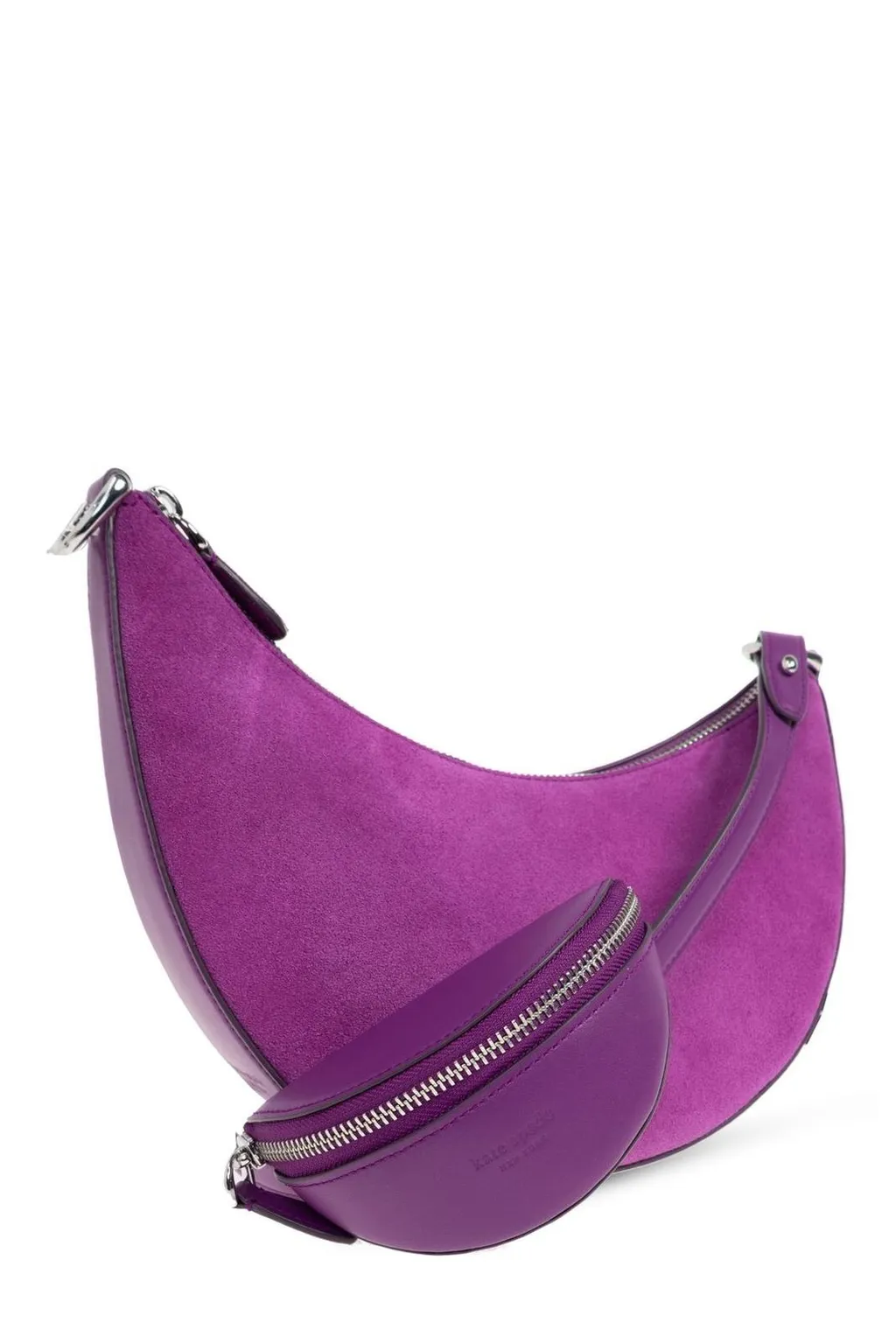 Crescent Shoulder Bag With Pouch