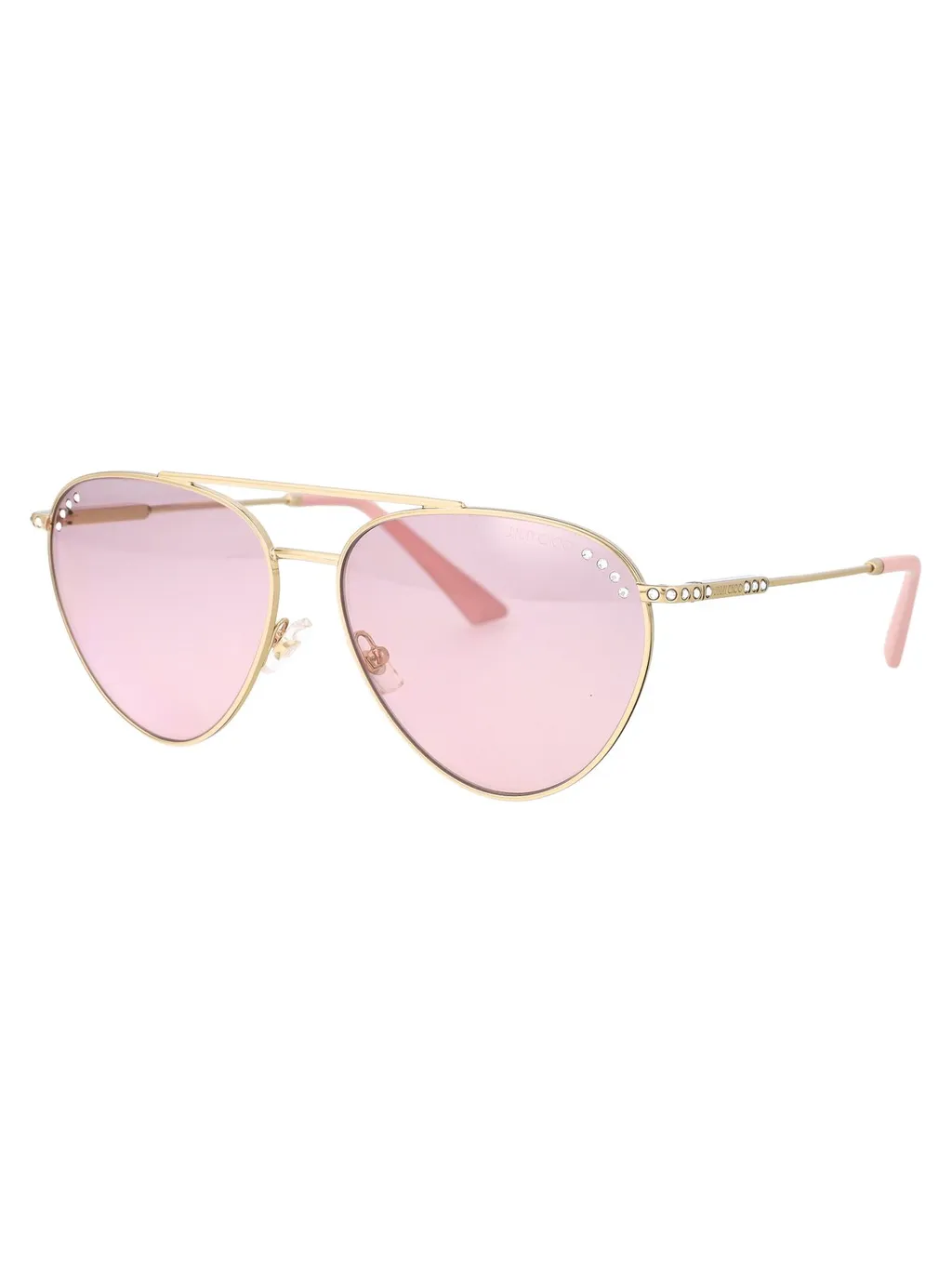 Aviator Sunglasses With Rhinestone Embellishments