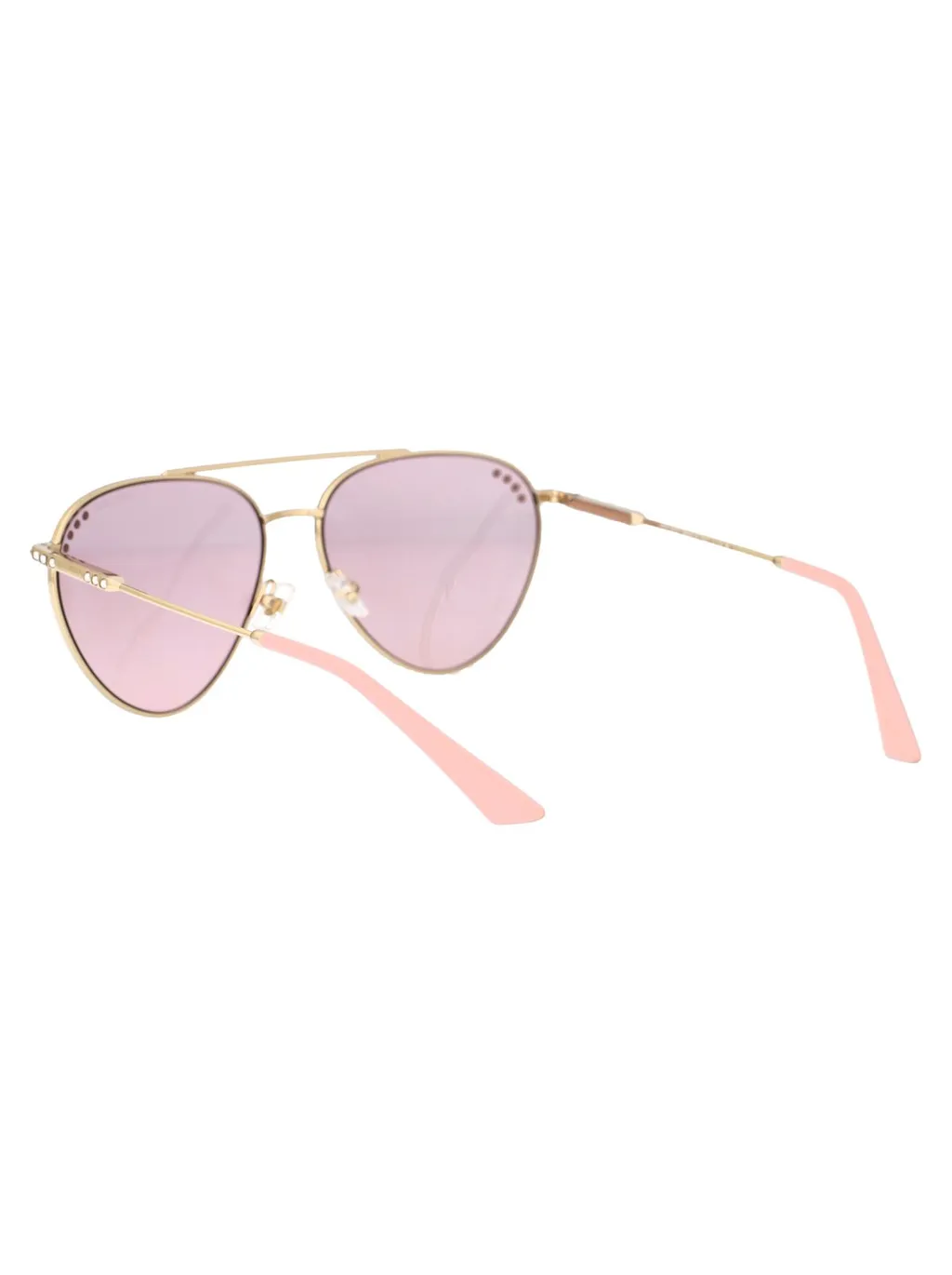 Aviator Sunglasses With Rhinestone Embellishments