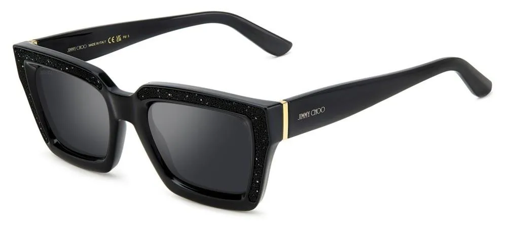 Square Sunglasses With Crystal Embellishment