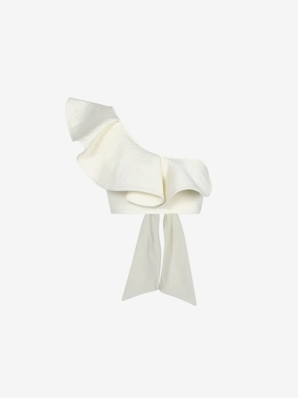 One-Shoulder Ruffle Crop Top