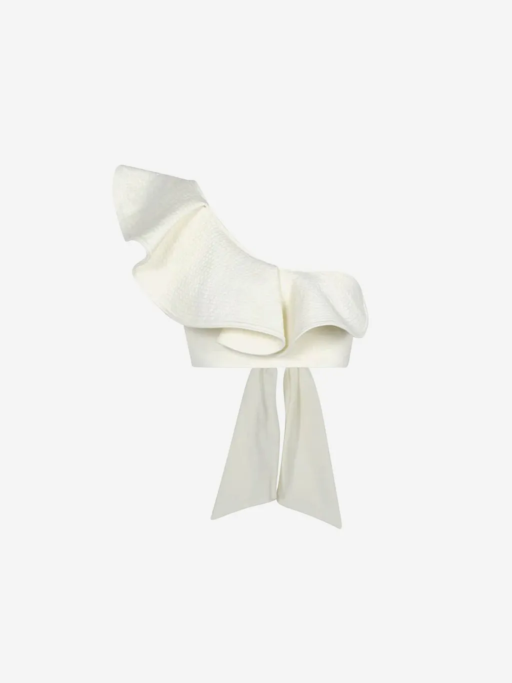One-Shoulder Ruffle Crop Top