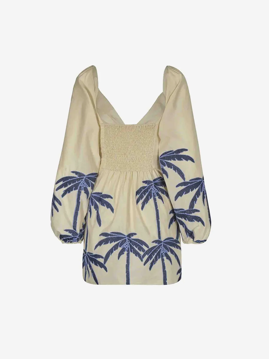 Palm Tree Print Mini Dress