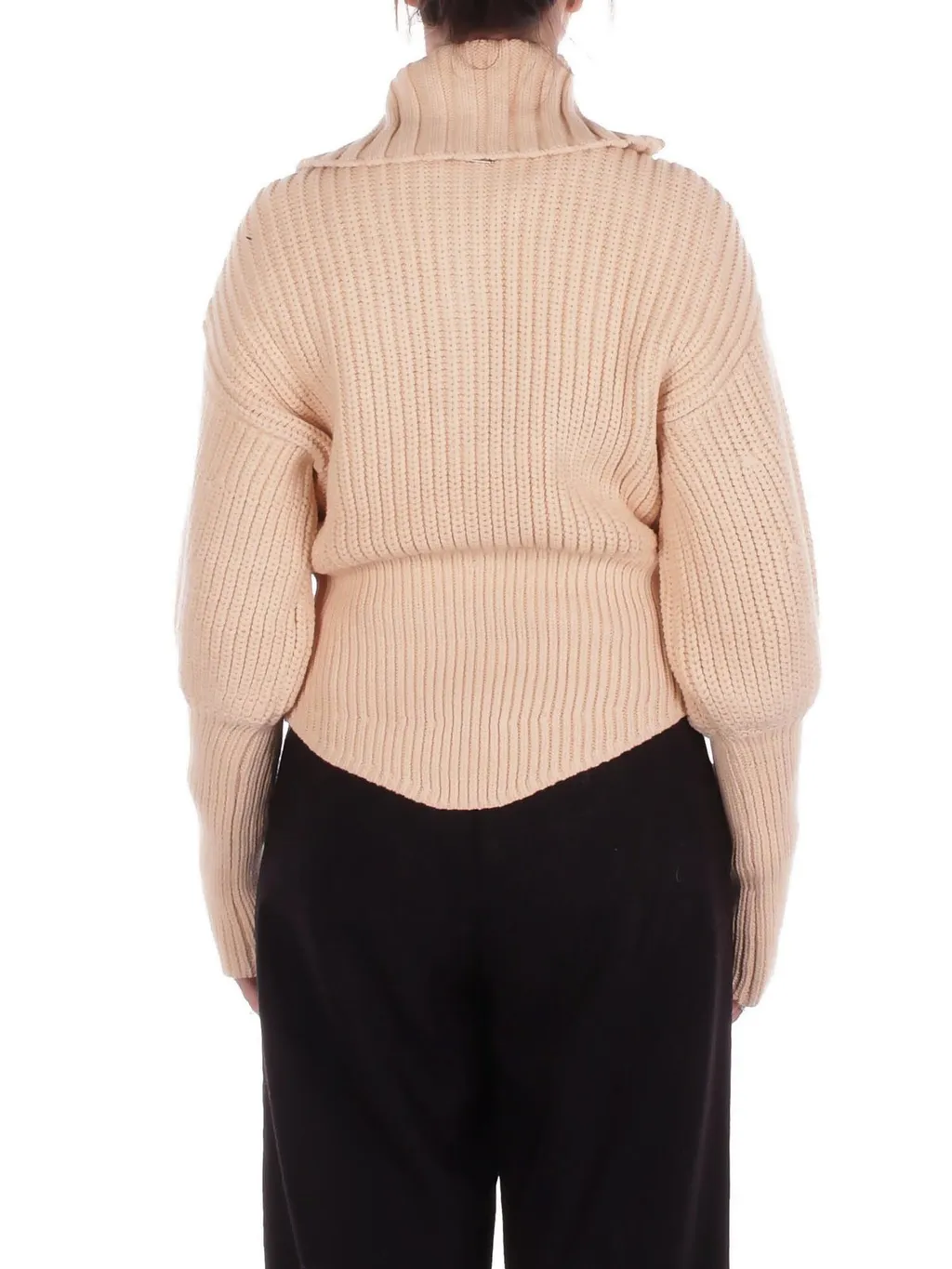 Zip-Up Knit Cardigan