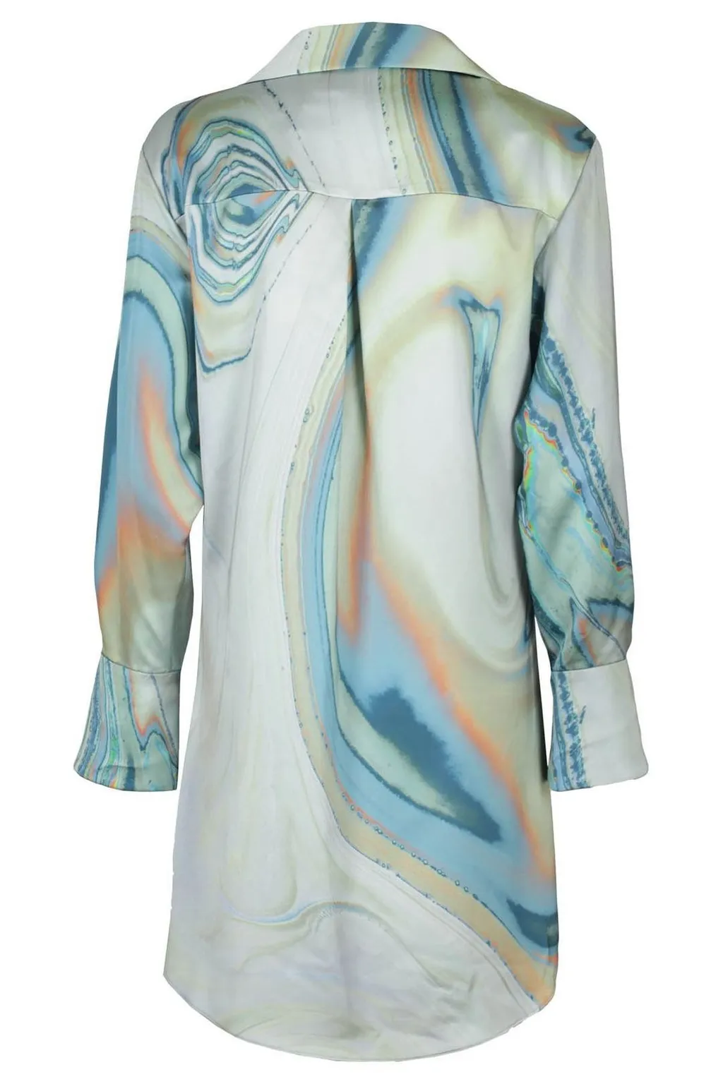 Twisted Front Shirt Dress