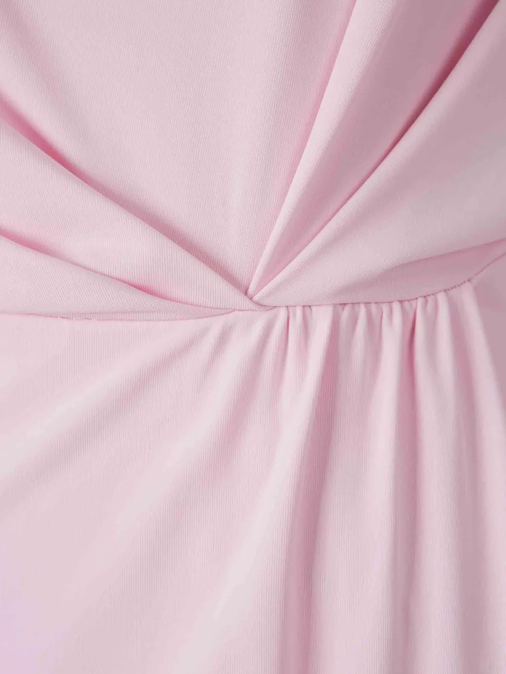 Draped Twist Front Dress