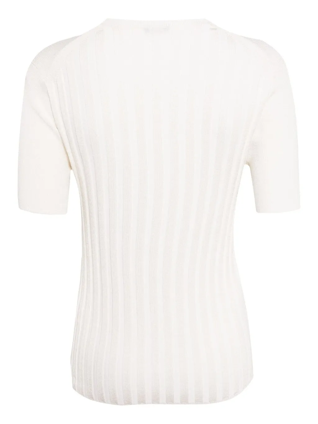 Ribbed Knit T-Shirt