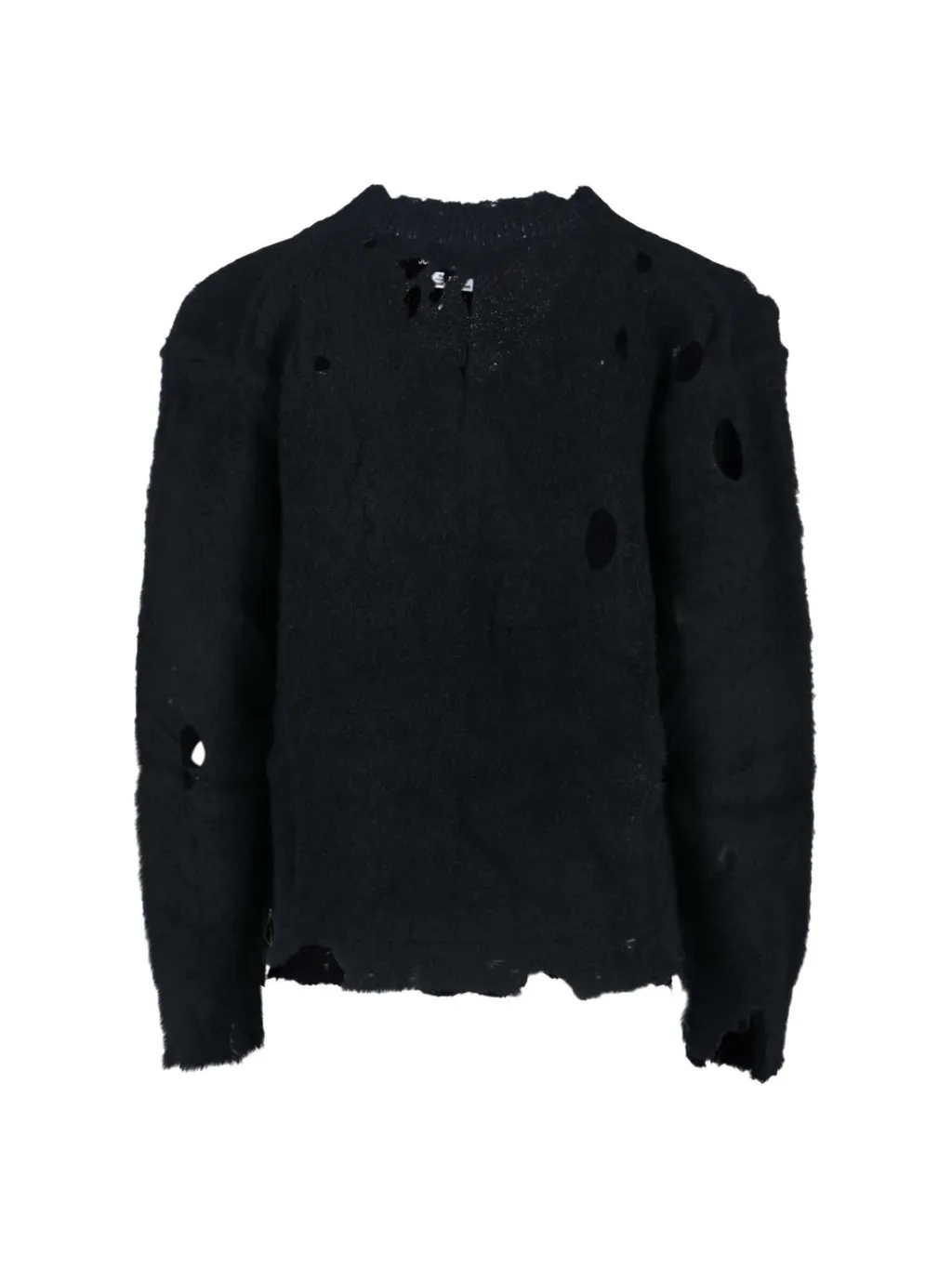 Distressed V-Neck Sweater