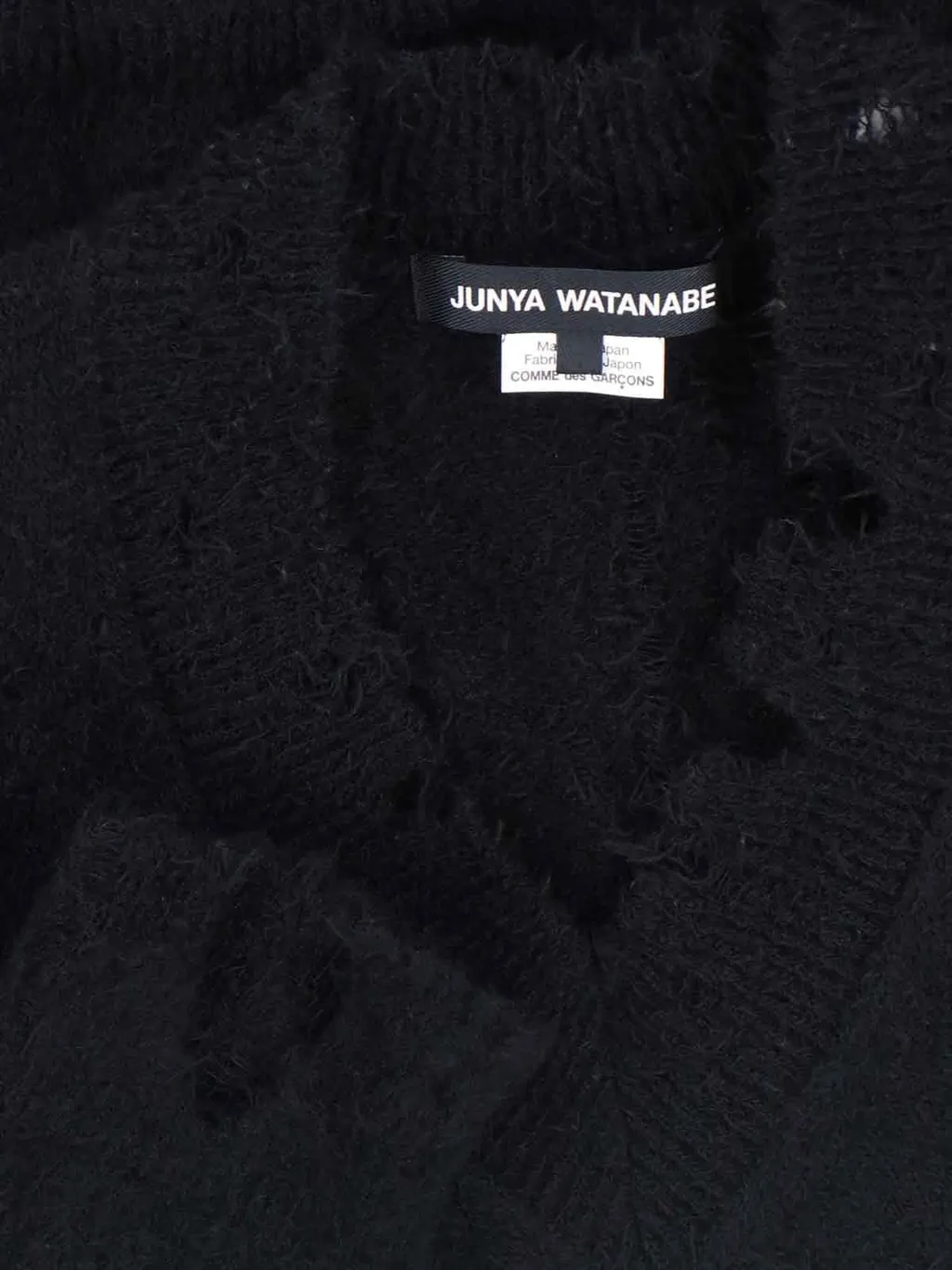 Distressed V-Neck Sweater