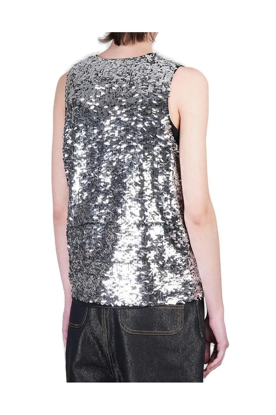 Sequined Tank Top