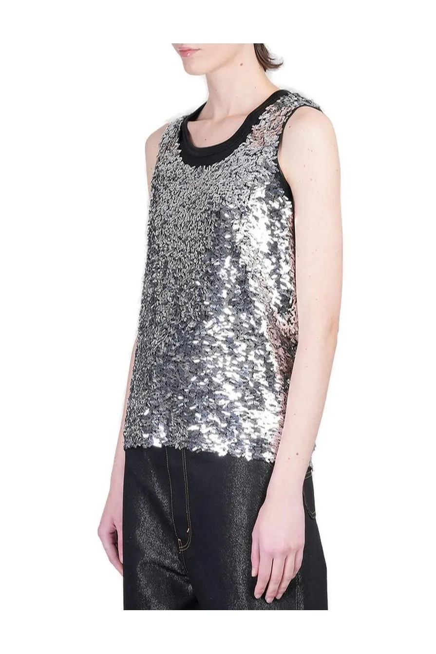 Sequined Tank Top
