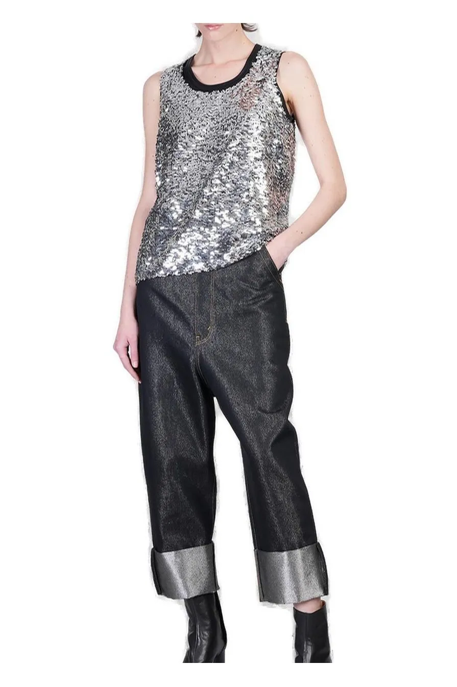 Sequined Tank Top