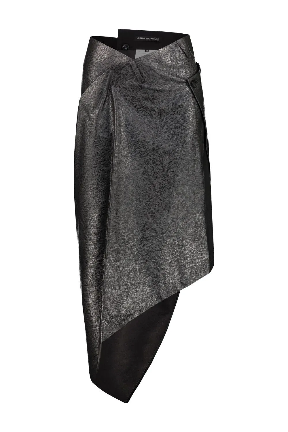 Asymmetric Leather Skirt