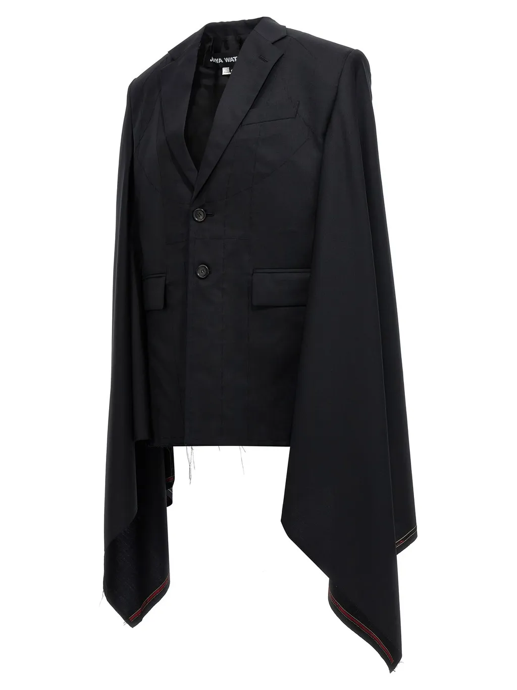 Blazer With Draped Sleeves