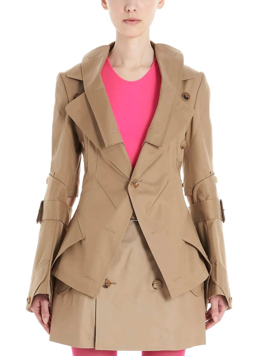 Asymmetric Trench Coat