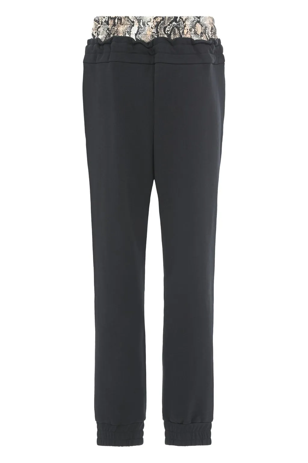 Joggers With Snake Print Waistband