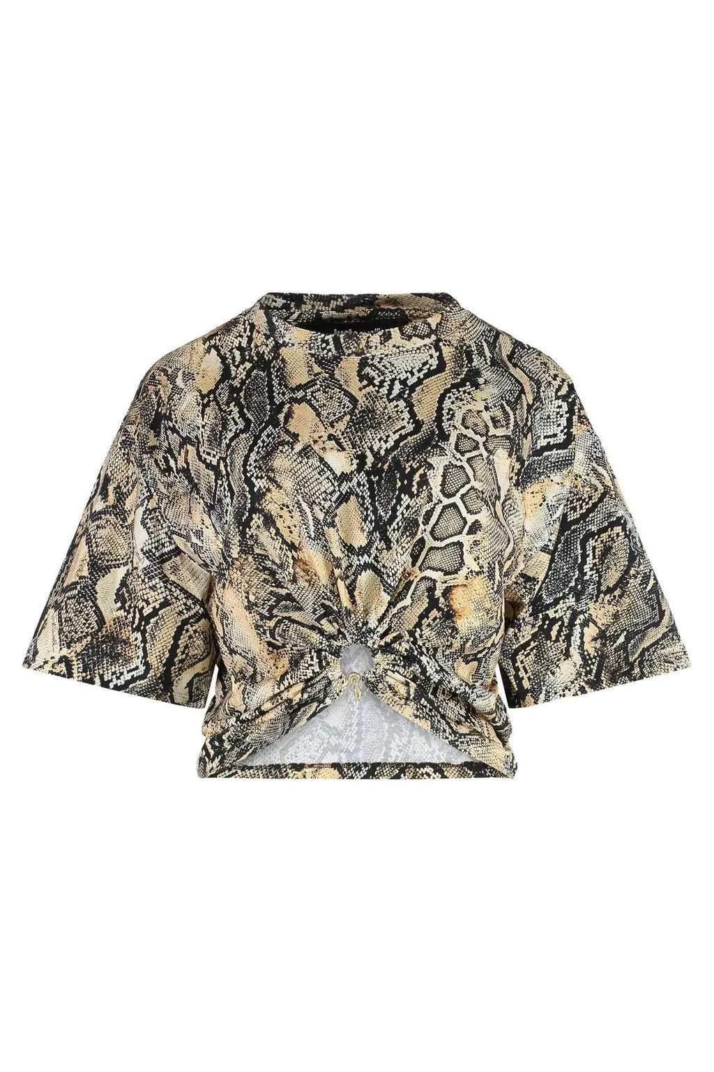 Twisted Snake Print Top