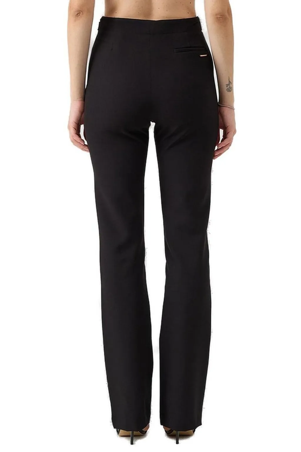 High-Waisted Flare Trousers