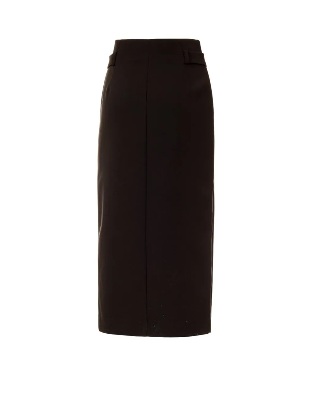 High-Waisted Midi Skirt With Zip Closure