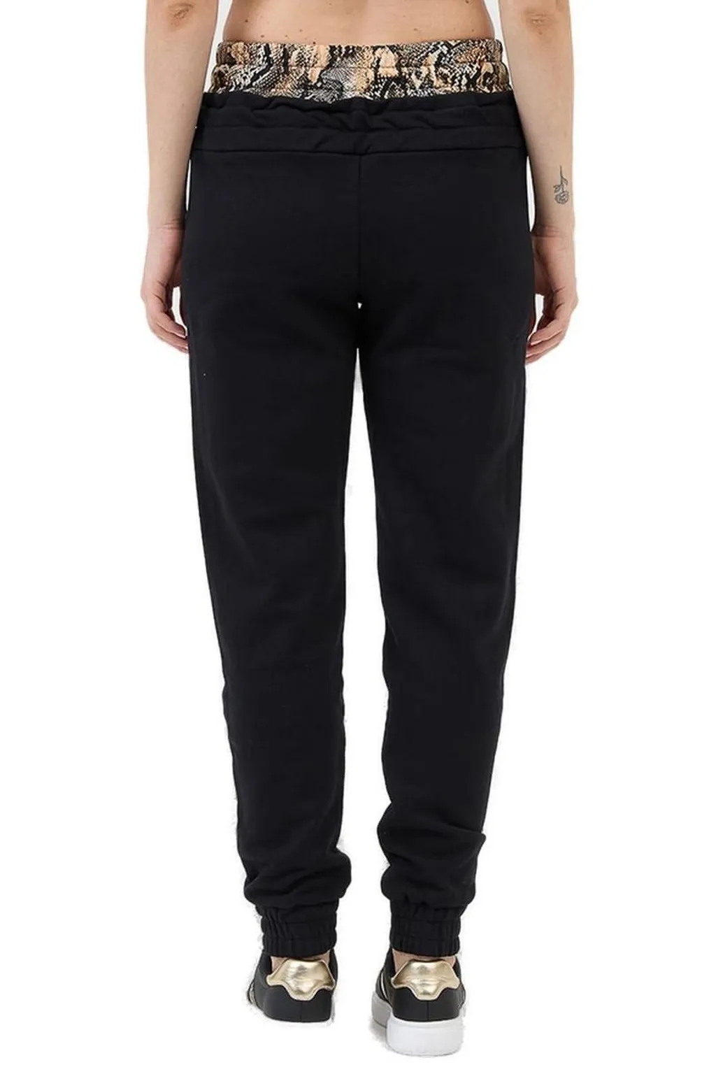 Joggers With Snake Print Waistband