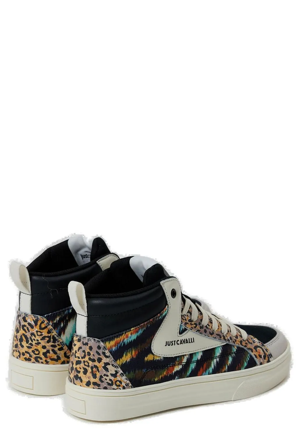 High-Top Sneakers With Abstract Print
