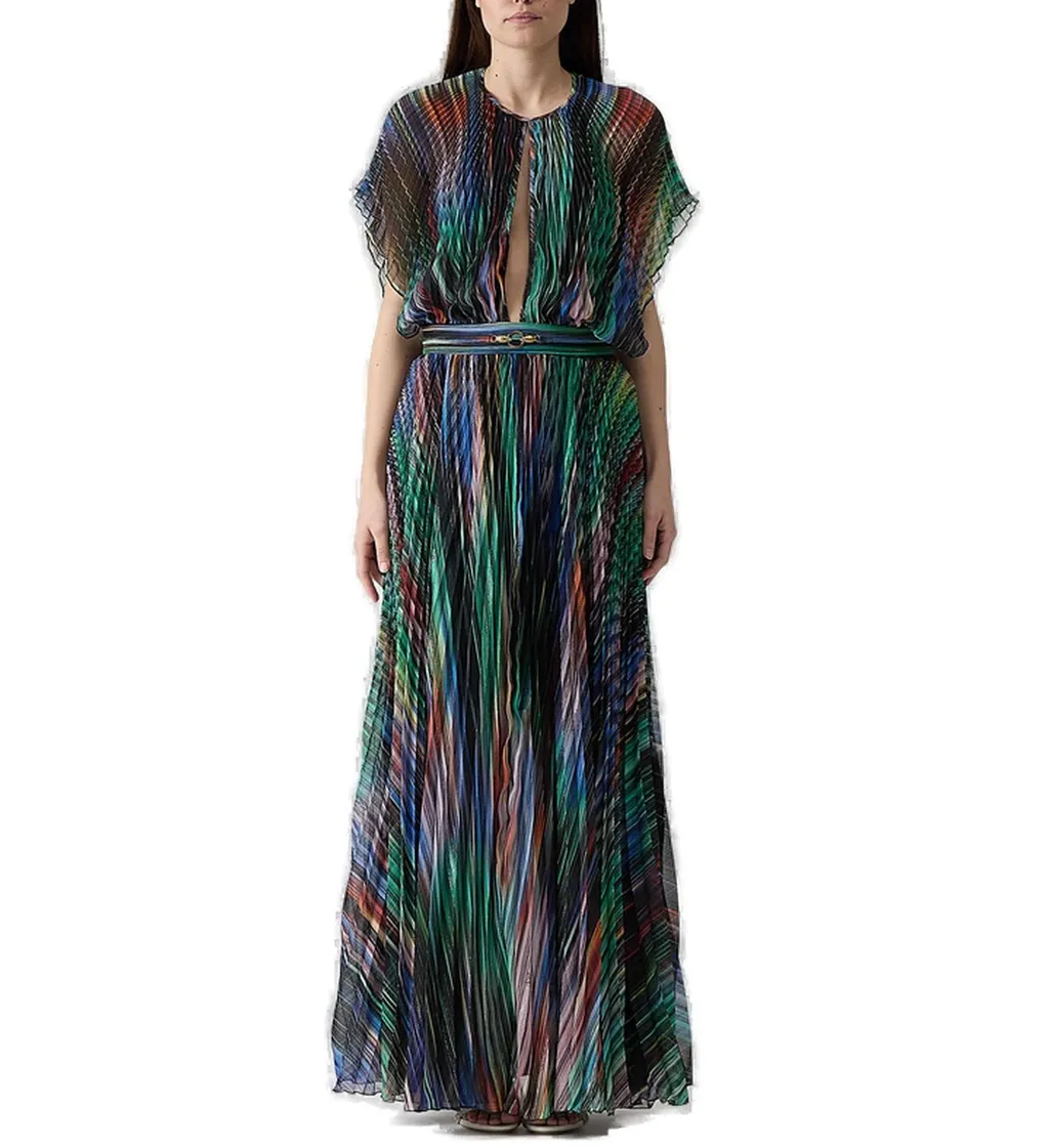 Pleated Maxi Dress