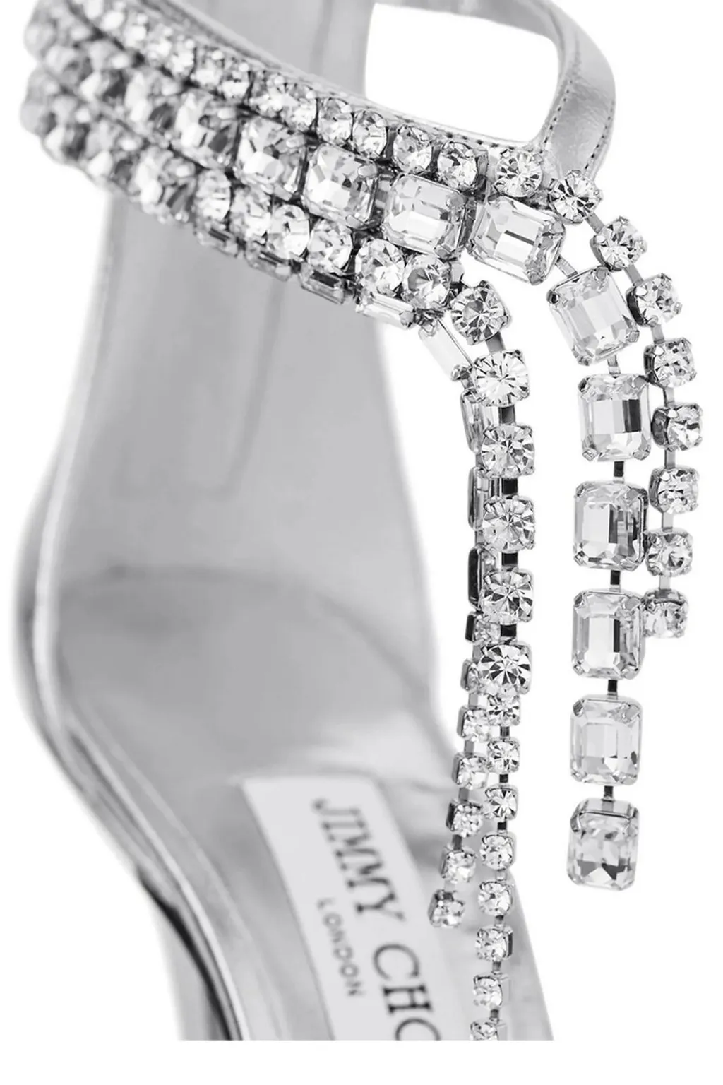 Crystal-Embellished Stiletto Sandals