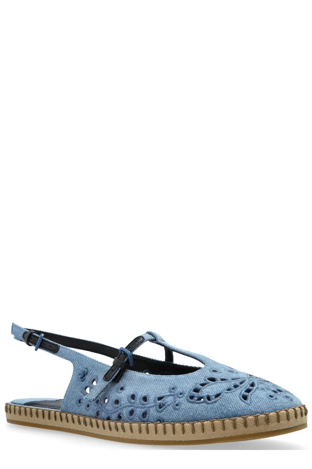 Denim Espadrille Flats